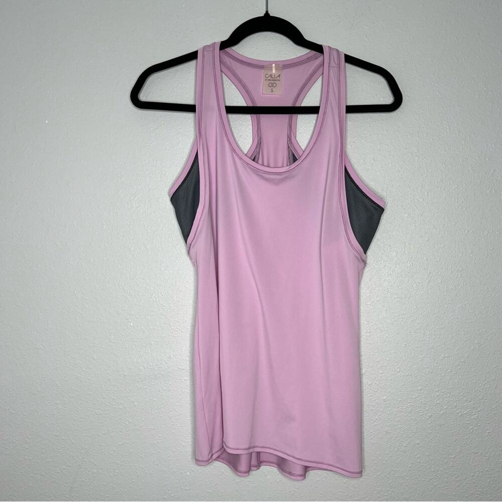 Calia Lavender Purple and Gray Racerback Tank Women's size S